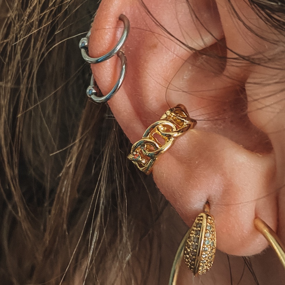 Gold Chain Ear Cuff